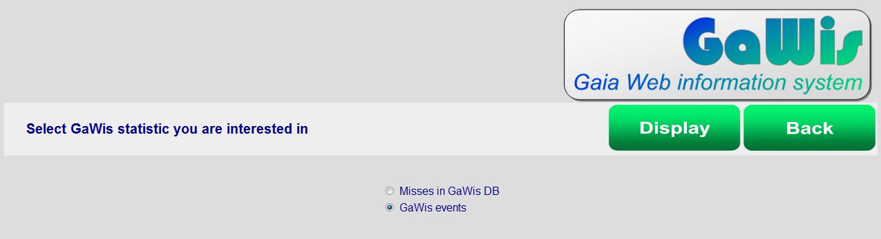 choose GaWis logs or statistics